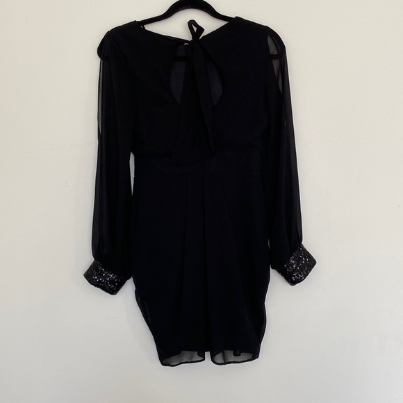 River Island - Little Black Dress - Mini, Long Sleeve - Size 6 (UK 10) - Picture 2 of 7